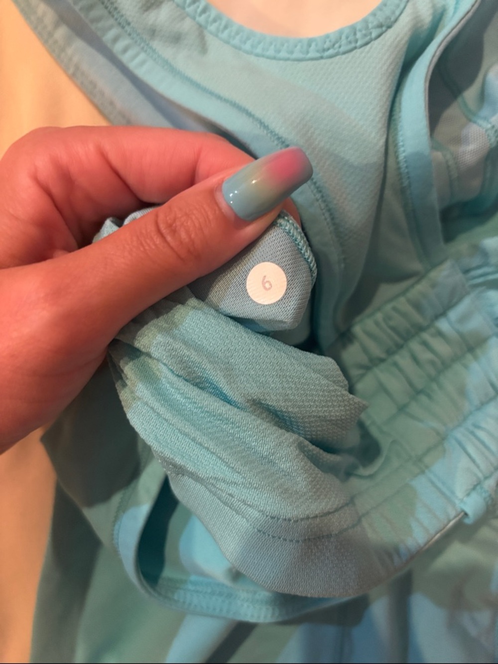 lululemon blue racerback cinched tank 🩵🍋 - Picture 4 of 4